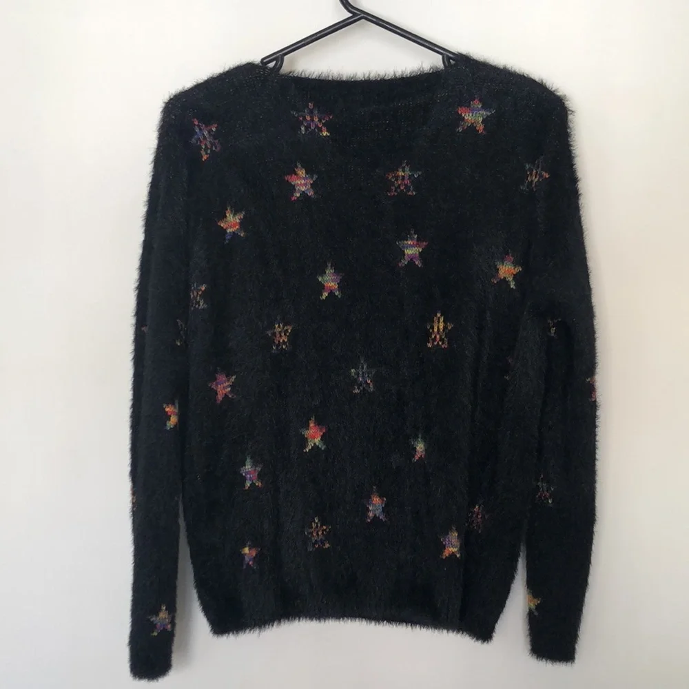 Black V-neck jumper Made in Italy - Picture 2 of 6